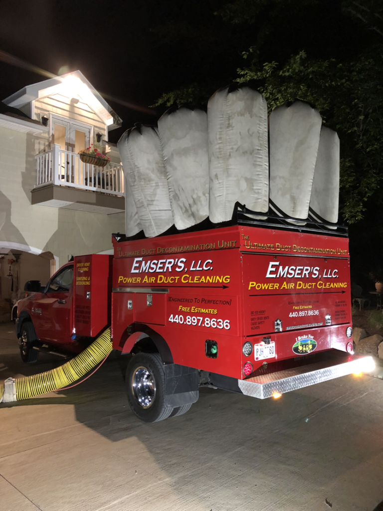 vacuum truck for air duct cleaning